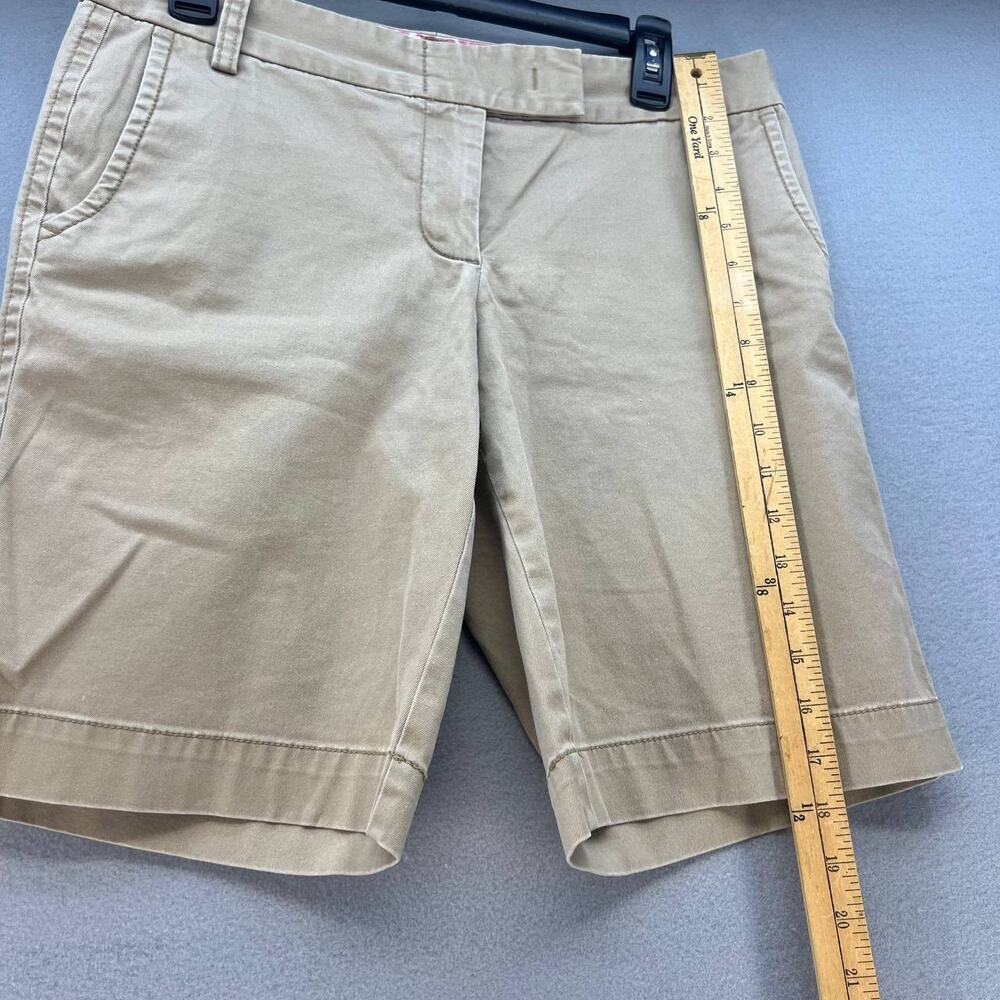 J. Crew Women's City Fit Khaki Chino Shorts Size 6 Stretch - Picture 6 of 10
